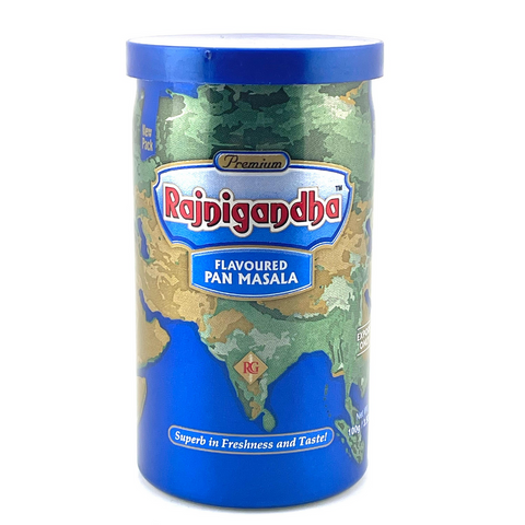 Rajnigandha Pan Masala – 100g Export Quality Can | Classic Desi Freshener