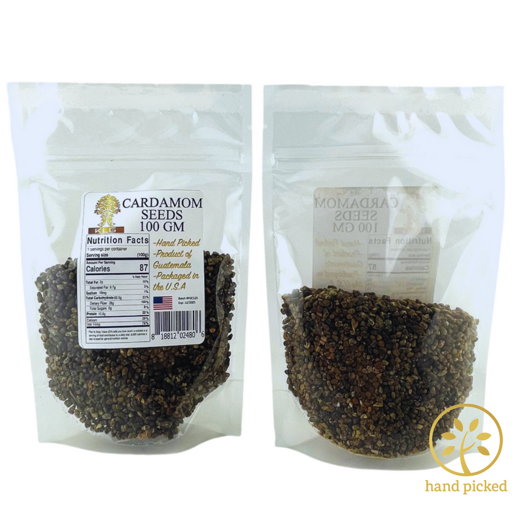 Natural Cardamom Seeds – Extra Fancy Grade | 100g Bag | Pure, Aromatic, All-Natural - USA