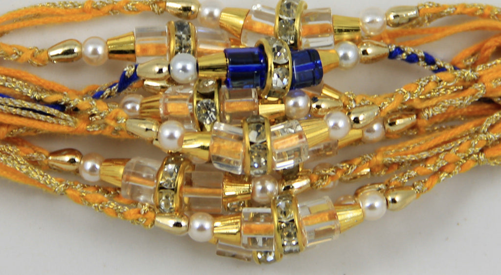 1 Box of Indian Handmade Rakhi Bracelets  (Friendship Bracelets) 1428 - Multiple Colors