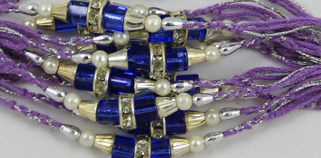 1 Box of Indian Handmade Rakhi Bracelets  (Friendship Bracelets) 1428 - Multiple Colors