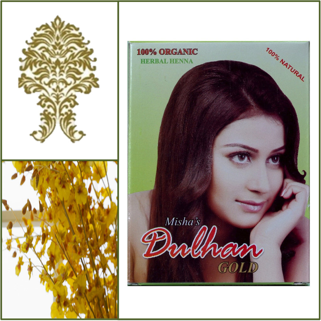 ONE Box. Pure Herbal Henna. Golden Hair Color. 100g.