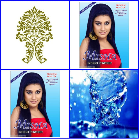 2 Boxes. Pure Indigo Blue. Hair Color Powder. 100g Ea.