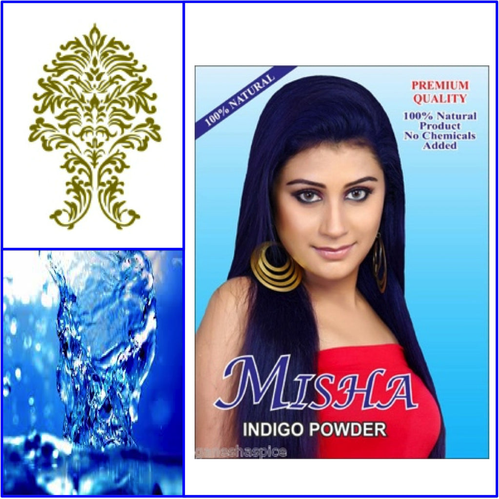 ONE Box. Pure Indigo Blue. Hair Color Powder. 100g.