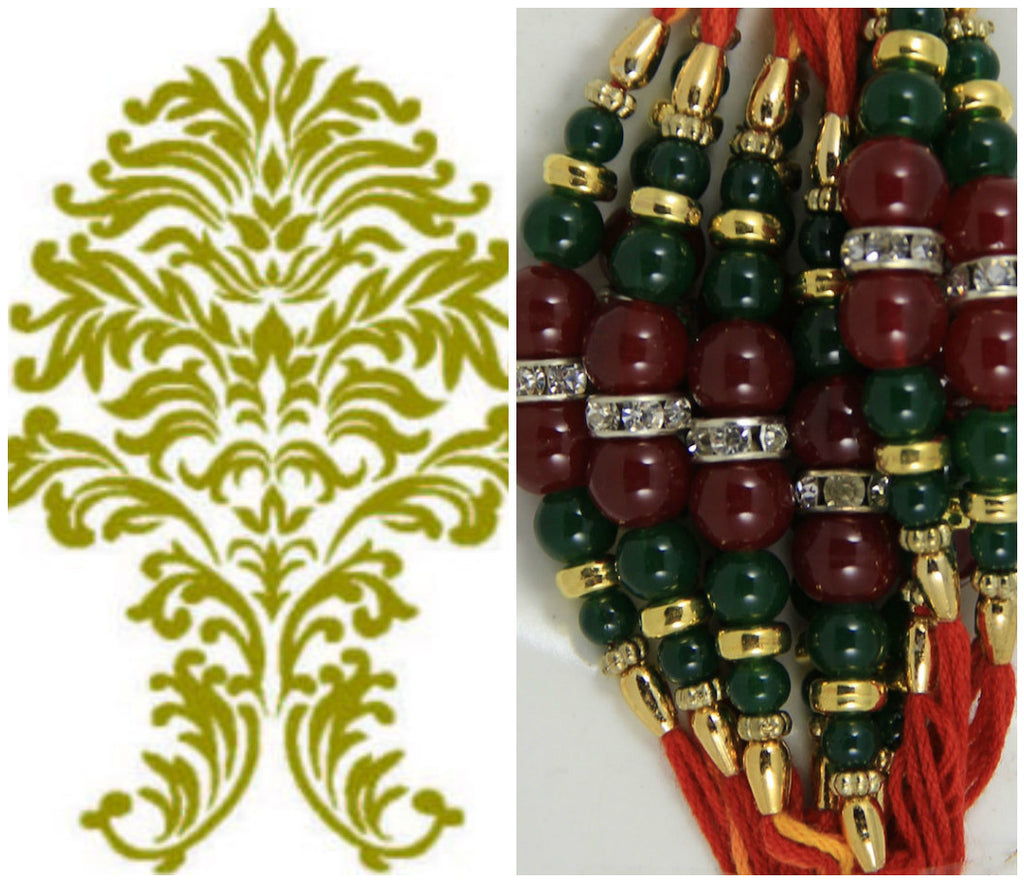 1 Box of Indian Handmade Rakhi Bracelets (Friendship Bracelets) 6714 - Multiple Colors